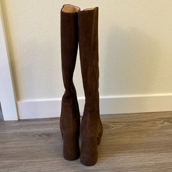 Gucci Madame Suede Leather Platform Knee High Boot EU Size 36 NWT - Picture 11 of 16